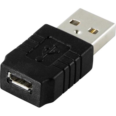 Deltaco USB 2.0 Adapteri A uros - Micro B naaras
